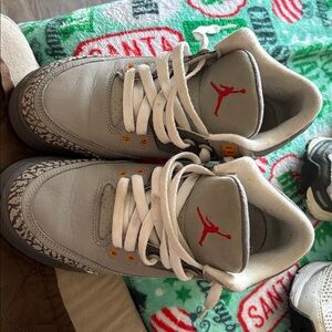 Jordan Sneakers with Gray and Red Accents